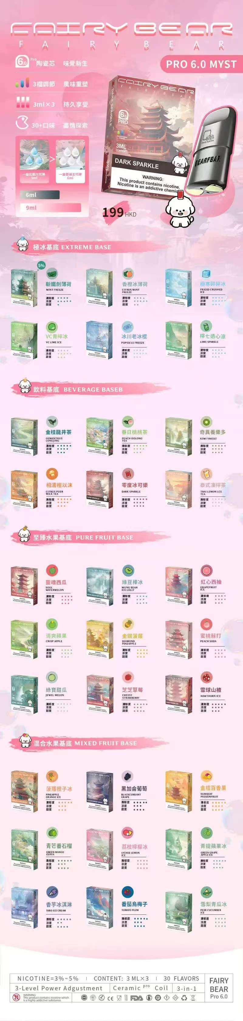 比熊六代弹(3颗x3.0ml)